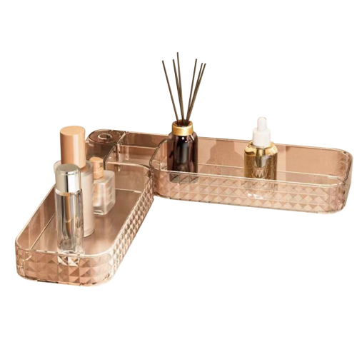 Multifunctional Wall-Mounted Rotating Storage Corner Shelf, 180 Degree
