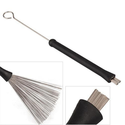 Ανασυρόμενες βούρτσες Jazz Drum Stick Steel Wire 32cm για καθαρισμό βράχου 2