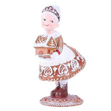 Christmas Decor Resin Gingerbread Santa Christmas Decorations Indoor H