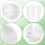 Pacote com 20 vasos transparentes de 5,7 polegadas para viveiro de plantas: vasos para mudas com 7
