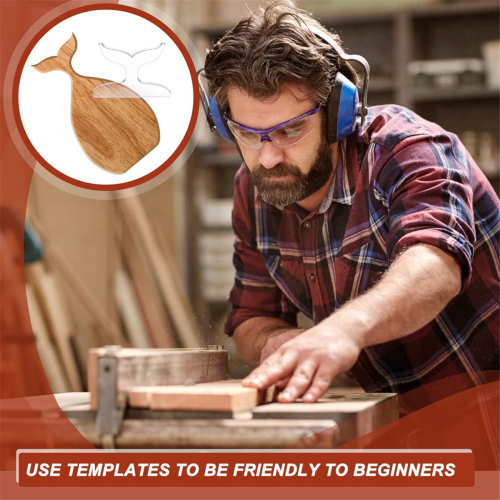 Food Board Handle Template Clear Cutting Board Router Template with Wo 2