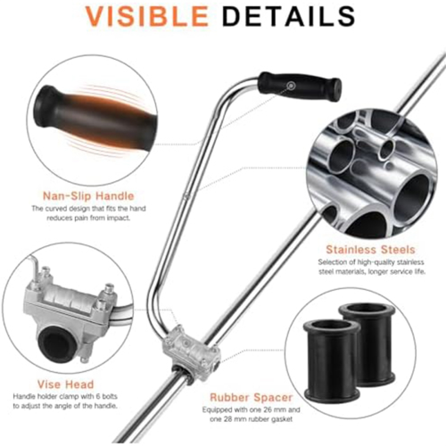 Trimmer Handle, Ergonomic Trimmer Handle, Handle Extension with Stand 2