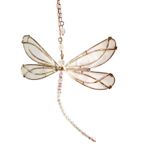 Dragonfly, Small Dazzle Fly Dragonfly Sun Catcher with Crystals,Rainb