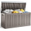 80 Gallon Resin Deck Box, Lockable Patio Outdoor Storage Box  - Grey 1