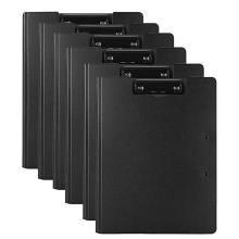 Dobbelt klips udklipsholdermappe, 6-pak A4 foldbar udklipsholder Flip W