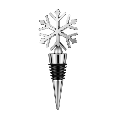 16 Pcs Snowflake Wine Bottle Stopper Reusable Wine Bottle Stopper Beve 2
