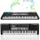 61 Keys Electronic Keyboard Digital MP3 Music Piano USB w/ Microphone 1