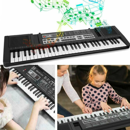 61 Keys Electronic Keyboard Digital MP3 Music Piano USB w/ Microphone 1