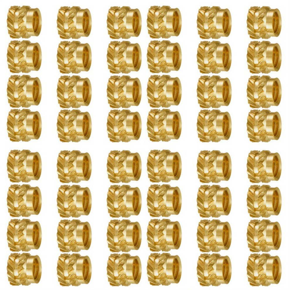 400Pcs M3 Thread Knurled Brass Threaded Heat Set Resistant Insert Embe 4851282180647