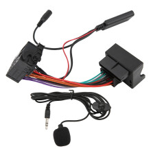 40-poliger Autoradios RD4 Vollständiges Kabelset Bluetooth Mikrofon AUX IN Kabeladapter Ersatz für Citroen C2 C3 C4 C6