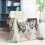 Butterfly Pattern Throw Blanket for Sofa Bed Seat Boho Jacquard Tassel 6