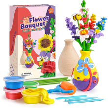 Kit de creație florală pentru copii, kit de modelat buchet de flori, arte și