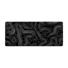 Desk Mat,Topographic Contour Extended Big Mouse Pad Computer Keyboard