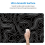 Desk Mat,Topographic Contour Extended Big Mouse Pad Computer Keyboard 4