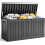 80 Gallon Resin Deck Box, Lockable Patio Outdoor Storage Box - Black 1