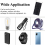6W solpanel USB solcelle udendørs vandretur batteriopladersystem Sola 5