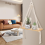 Macrame Wall Hanging Shelf Set of 2,Boho Wooden Display Floating Shelv 3