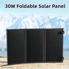 30W Portable Foldable Solar Panel Charger for Outdoor Camping Solar Ba