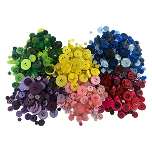 1200-1500Pcs Resin Buttons Sewing Button Assorted Sizes for Sewing DIY 2