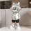 Cute Silver Astronaut Decor Cool Astronauts in Modern Suits, Hands in 7