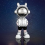 Cute Silver Astronaut Decor Cool Astronauts in Modern Suits, Hands in 3