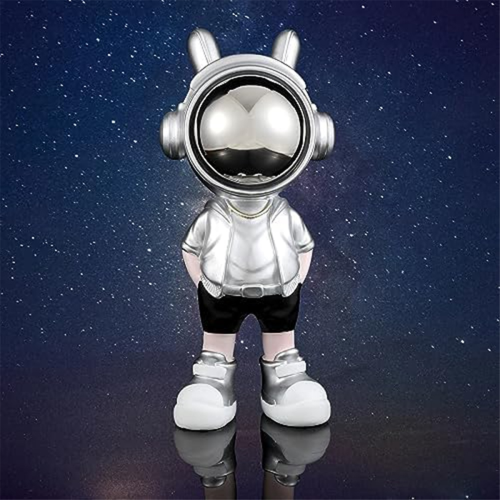 Cute Silver Astronaut Decor Cool Astronauts in Modern Suits, Hands in 2