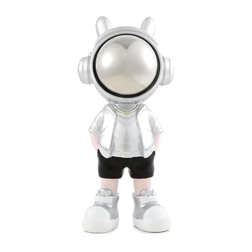 Cute Silver Astronaut Decor Cool Astronauts in Modern Suits, Hands in 1
