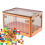 Collapsible Storage Bins with Clear Doors Foldable Stackable Storage B 3