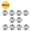 30Pack M8 Serrated Flange Hex Nuts, M8-1.25mm Hexagon Flange Nuts, Loc 5