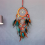 Handwoven Five Ring Colorful Feather Dream Catcher Net, Wall Decoratio 5