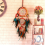 Handwoven Five Ring Colorful Feather Dream Catcher Net, Wall Decoratio 7
