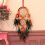 Handwoven Five Ring Colorful Feather Dream Catcher Net, Wall Decoratio 4