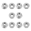 30Pack M8 Serrated Flange Hex Nuts, M8-1.25mm Hexagon Flange Nuts, Loc 2