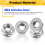 30Pack M8 Serrated Flange Hex Nuts, M8-1.25mm Hexagon Flange Nuts, Loc 6