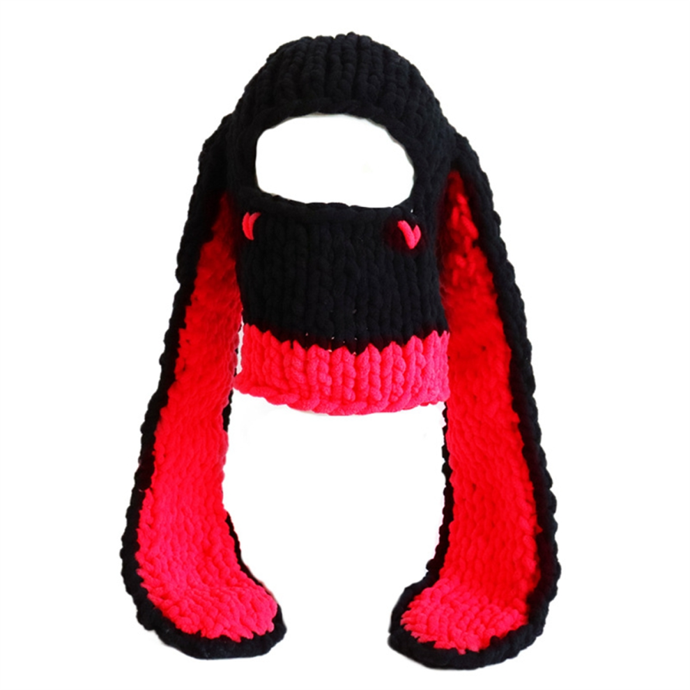 Az 1-Ben NőI KöTöTt NyúLfüLes Sapka, Meleg éS Divatos TéLi Sapka-image