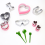 15 Pieces Heart Cookie Cutter Set 9 Sizes Heart Shaped Cookie Cutter, 8
