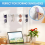 Sunglasses Organizer 2 Pack, Wall Glasses Holder, Acrylic Display, for 8