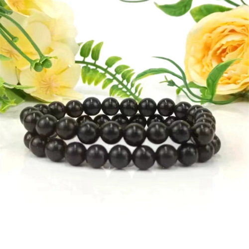 About 126Pcs 6mm Natural Gemstone Beads Black Agate Beads Round Loose 2