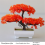 buc plante artificiale bonsai plastic copac mic ghiveci flori false ghiveci 5