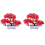 buc plante artificiale bonsai plastic copac mic ghiveci flori false ghiveci 1
