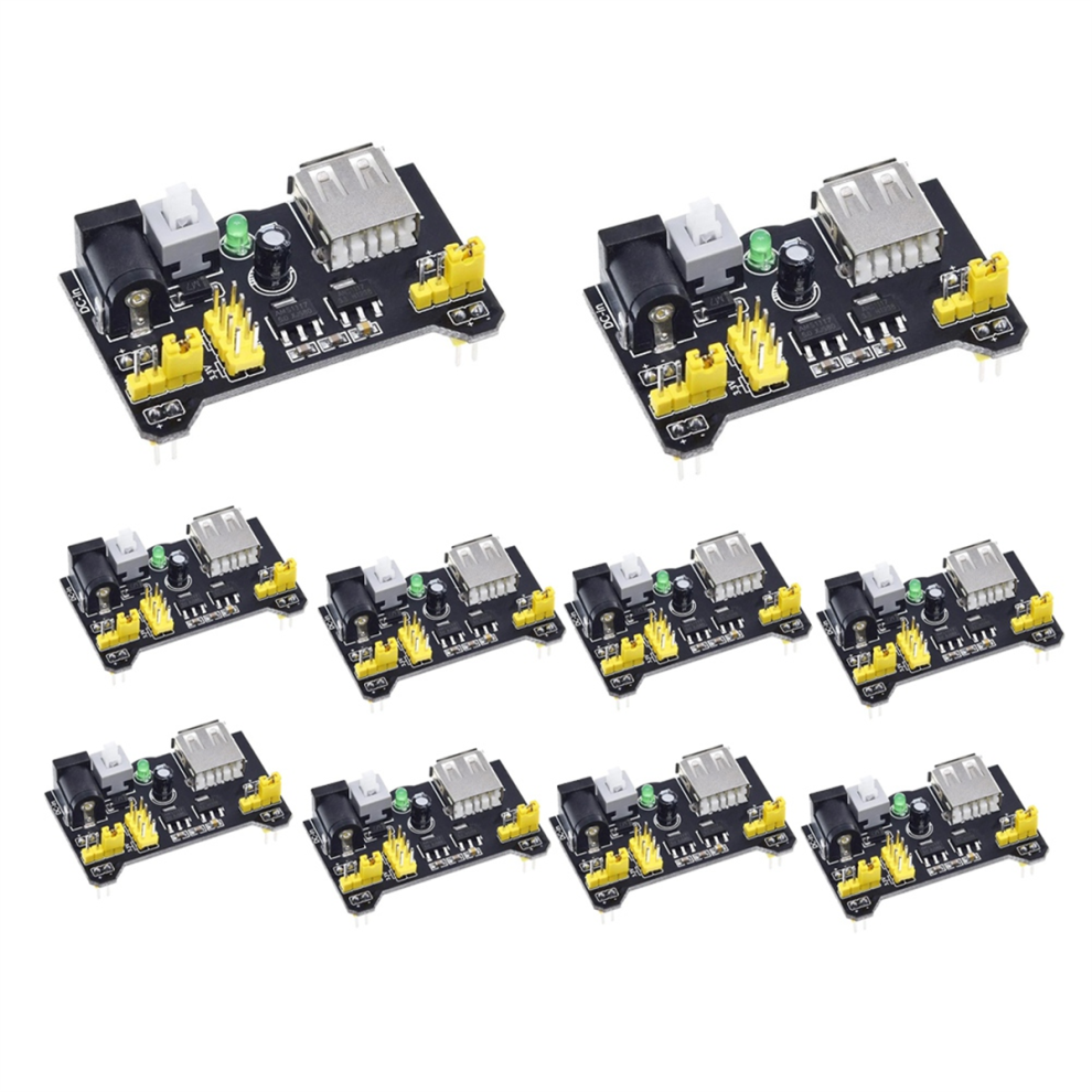 10Pcs For Mb102 Breadboard Power Supply Module 2-Way 3.3V 5V For Mb102 4851282190059