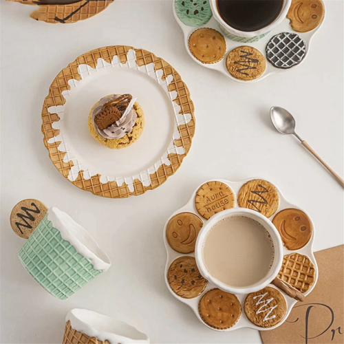 Creative Cookie Water Cup Cute Ceramic Mug Office Afternoon Tea Coffee 2