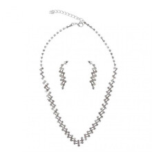 1 Set Bride Necklace Sparkling Rhinestone Elegant Luxury Hypoallergenic Women Girls Stud Earrings Wedding Jewelry Gift