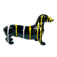 Sausage Dog Ornament, Dachshund Statue, Modern Animal Dachshund Orname