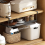 Adjustable Under Cabinet Shelf, Under Desk Storage Long Clips for Offi 7