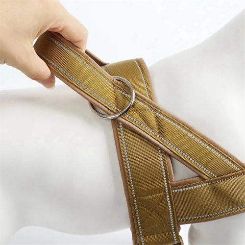 Nylon Durable Dog Harness No Pull Pet Harness with Handle Reflective T 2