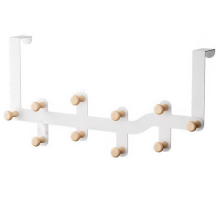 10X Hook Wood Hooks over the Door Home Bathroom Organizer Rack Clothes