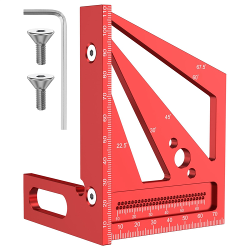 Aluminum Alloy 3D Multi-Angle Measuring Ruler, Precision 22.5- 90 Wo 1