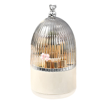 Rotating Makeup Brush Holder Organizer with Lid 360Rotating Dustproof