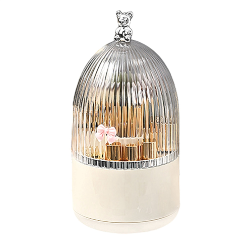 Rotating Makeup Brush Holder Organizer with Lid 360Rotating Dustproof 1